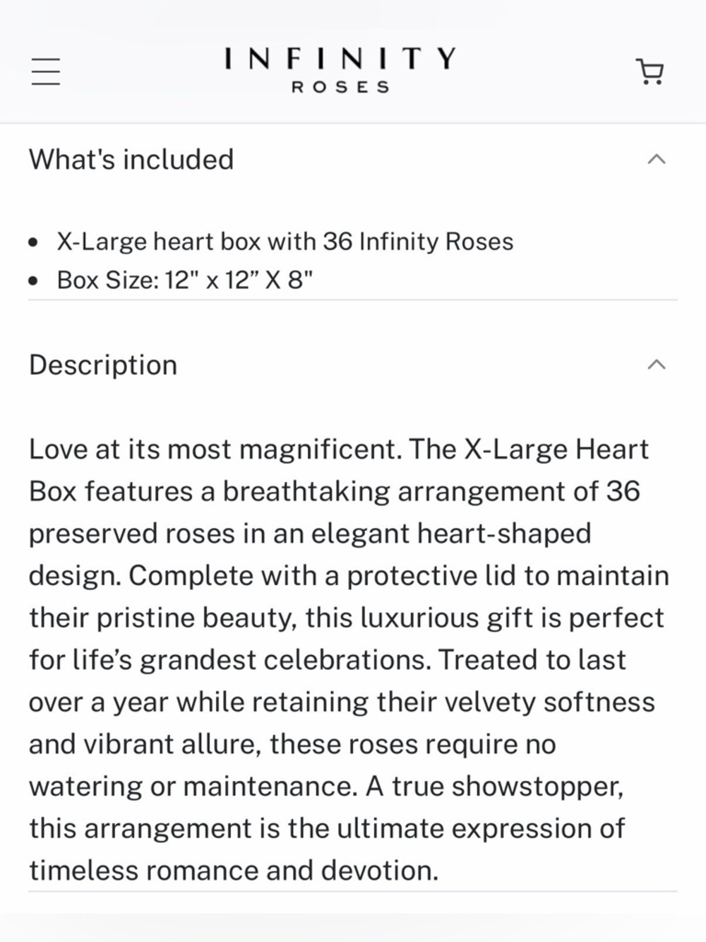 Pink INFINITY Roses Heart-Shaped Rose Box - Picture 4 of 9